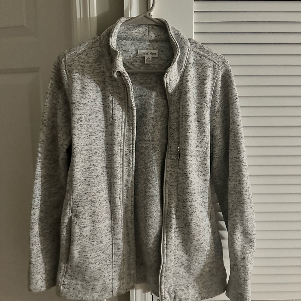 Calvin Klein Gray Zip-Up Jacket
